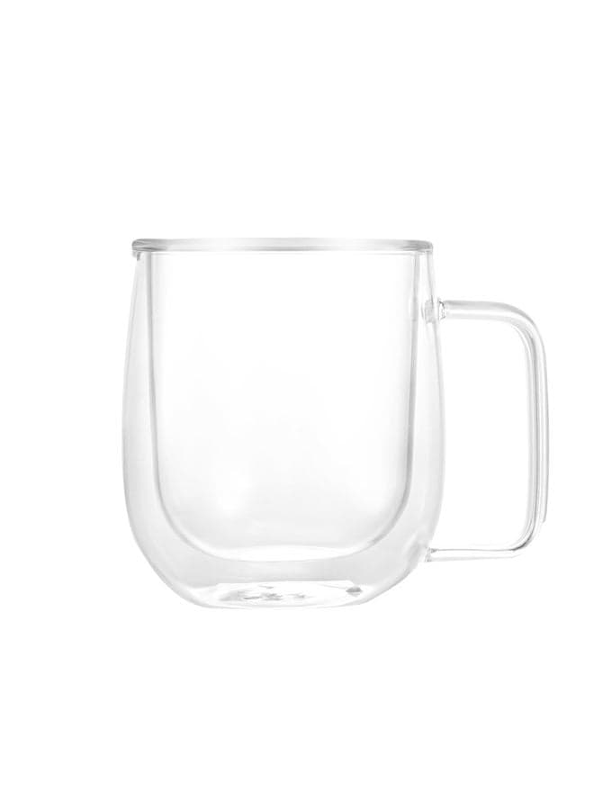 Double-wall Insulated Glass Transparent 7.5x7.5x9.8cm