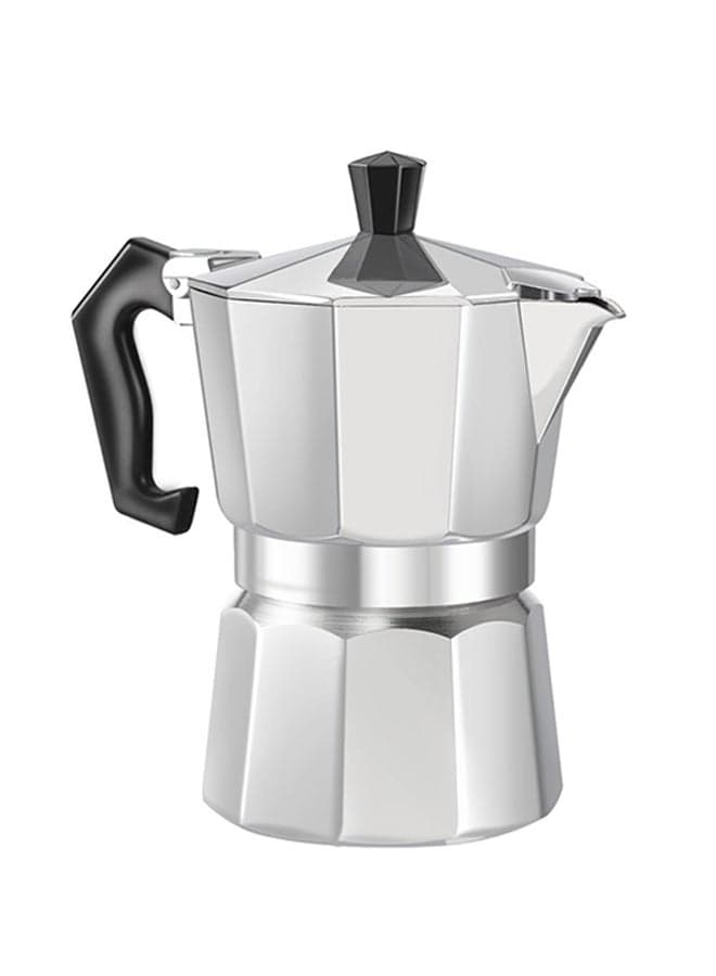 Continental Moka Percolator Pot Silver 8x8x15.5cm