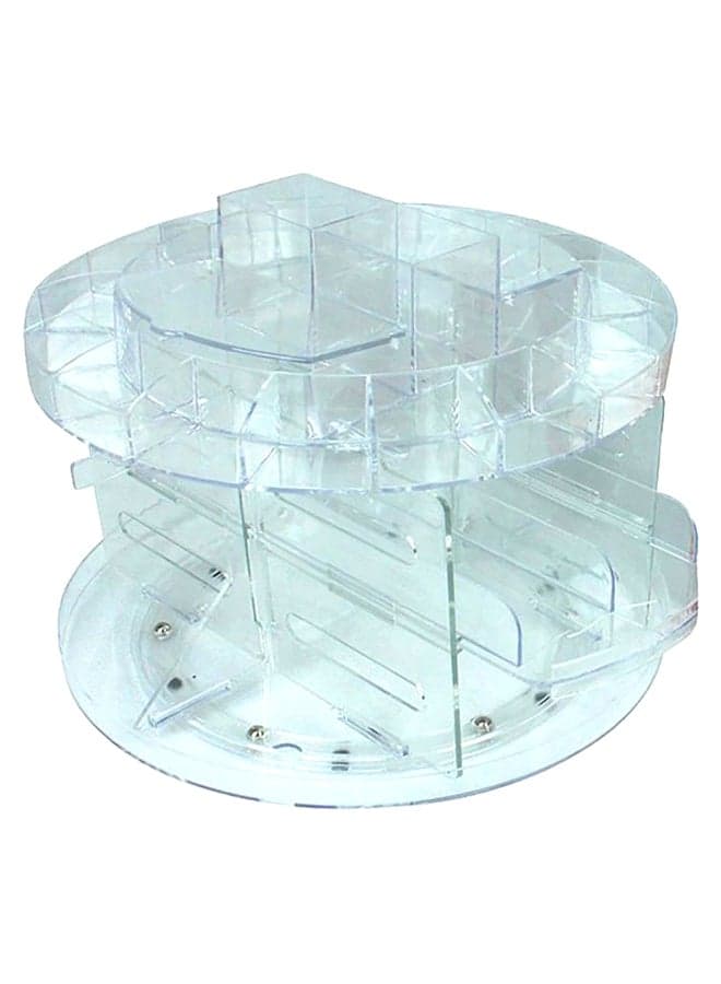 Rotating Makeup  Organizer White