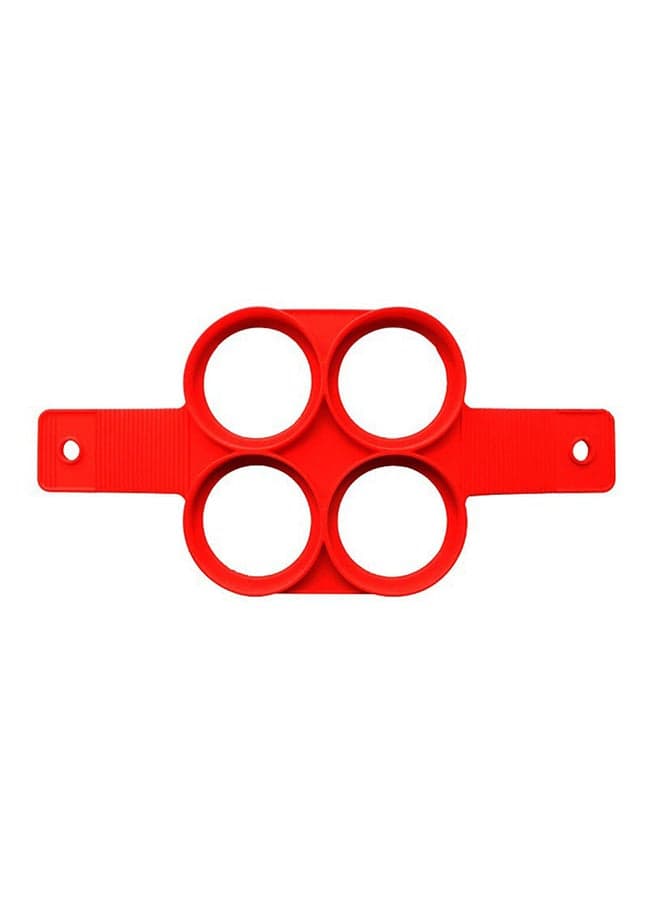 Four-Hole Petal Waffles Mould Red