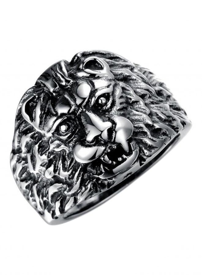 316L Stainless Steel Lion Head Ring