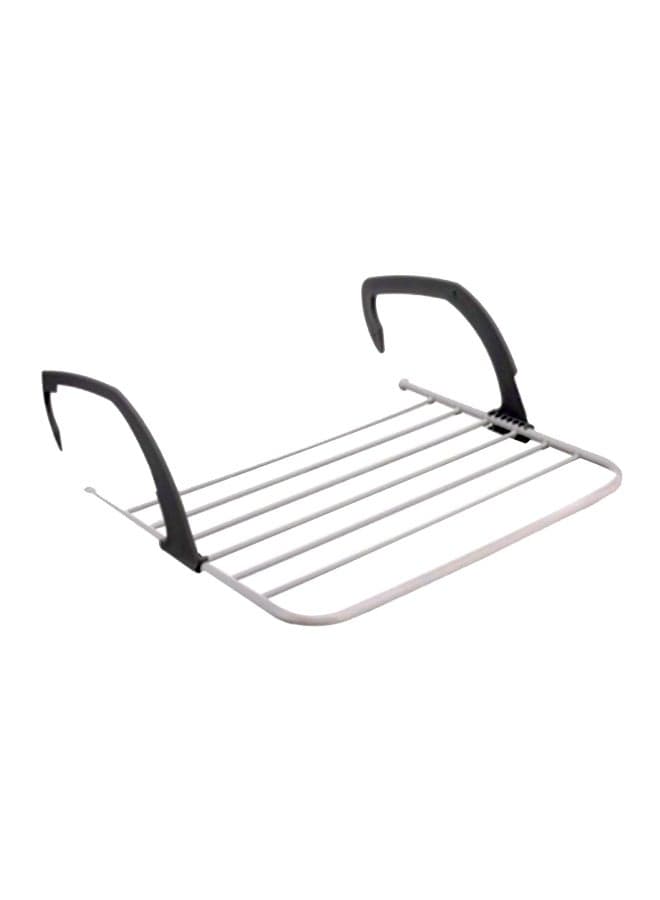 Foldable Telescopic Drying Shelf Rack White/Grey 540x340x150mm