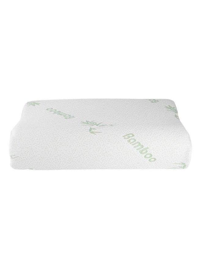 Rebound Memory Foam Pillow Polyester White 30 x 50cm