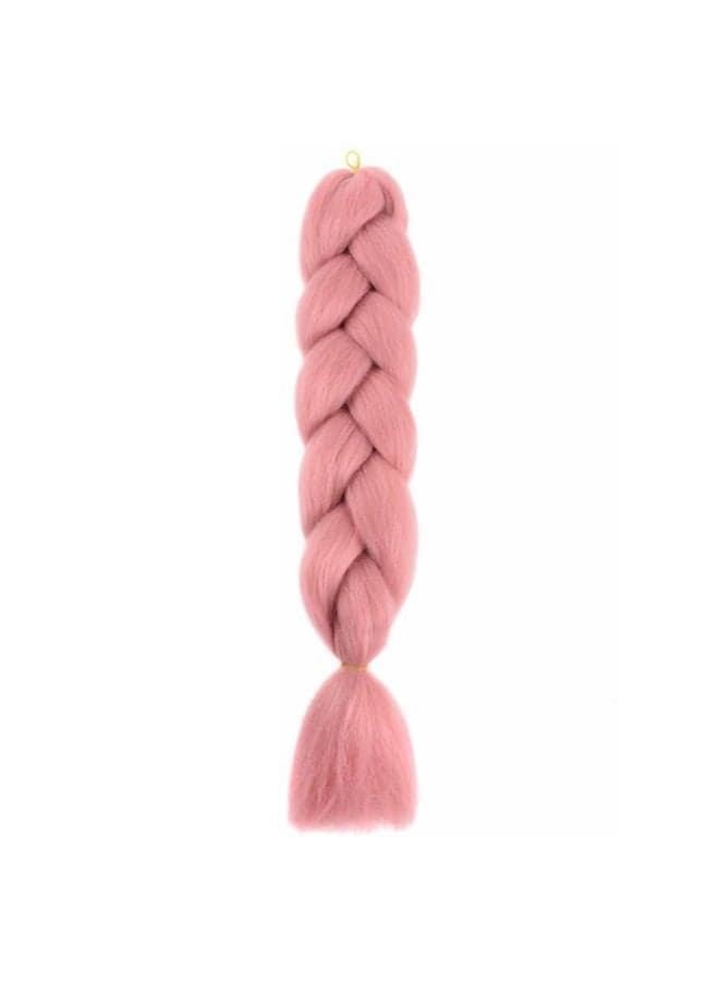 African Braids Hair Extension 24Inch Chemical Fiber Wigs Pink