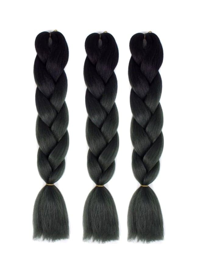 38 Piece African Braids Hair Extension Wigs Black