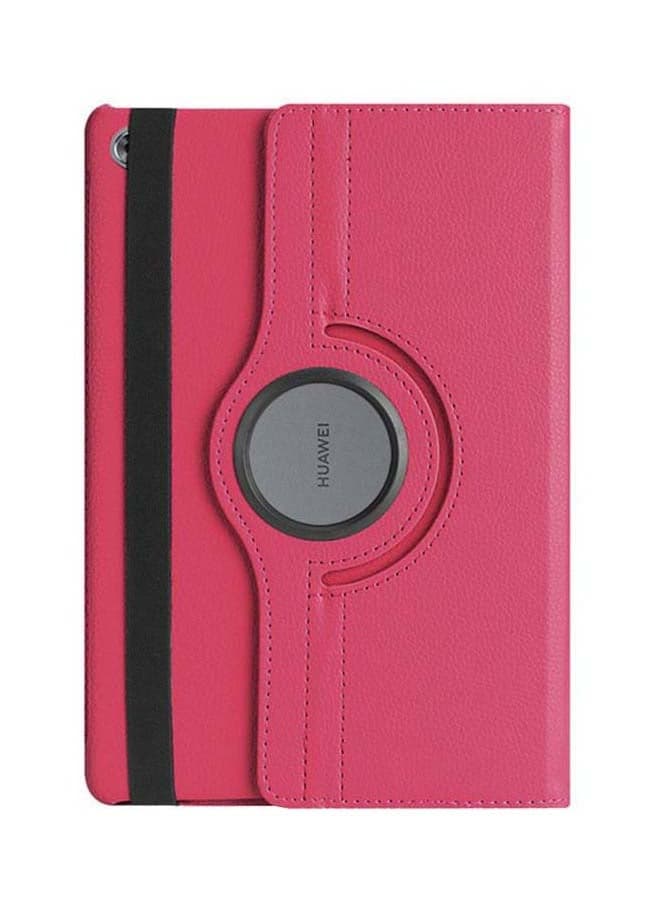 Folio Case Cover For Huawei MediaPad M5 Lite 10.1-Inch Rose Red