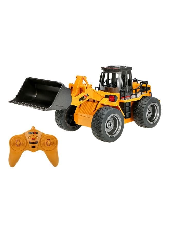 2.4G 6Ch Mini Rc Engineer Vehicle Bulldozer Truck Toy Durable And Made Up With Premium Quality Yellow 350x147x147mm