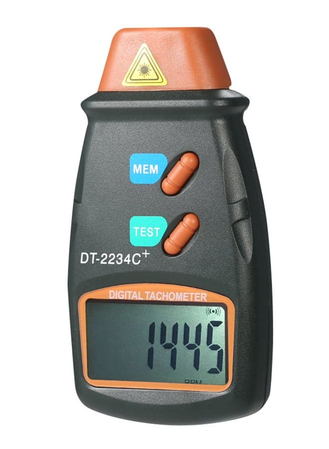 Handheld Digital Photo Tachometer Laser Black
