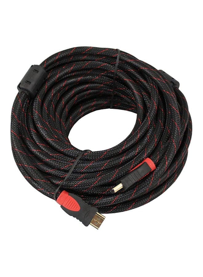 Male HDMI Cable Gold Plated High Speed Version 1.4 Supports 1080P 3D Red/Black