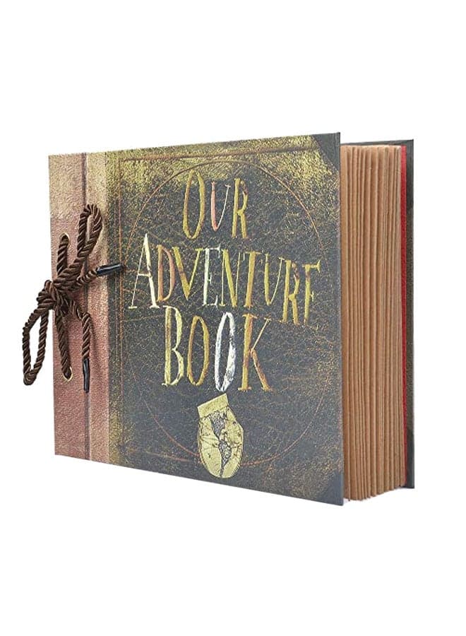 DIY Handmade Photo Album Scrapbook Green/Brown/Black