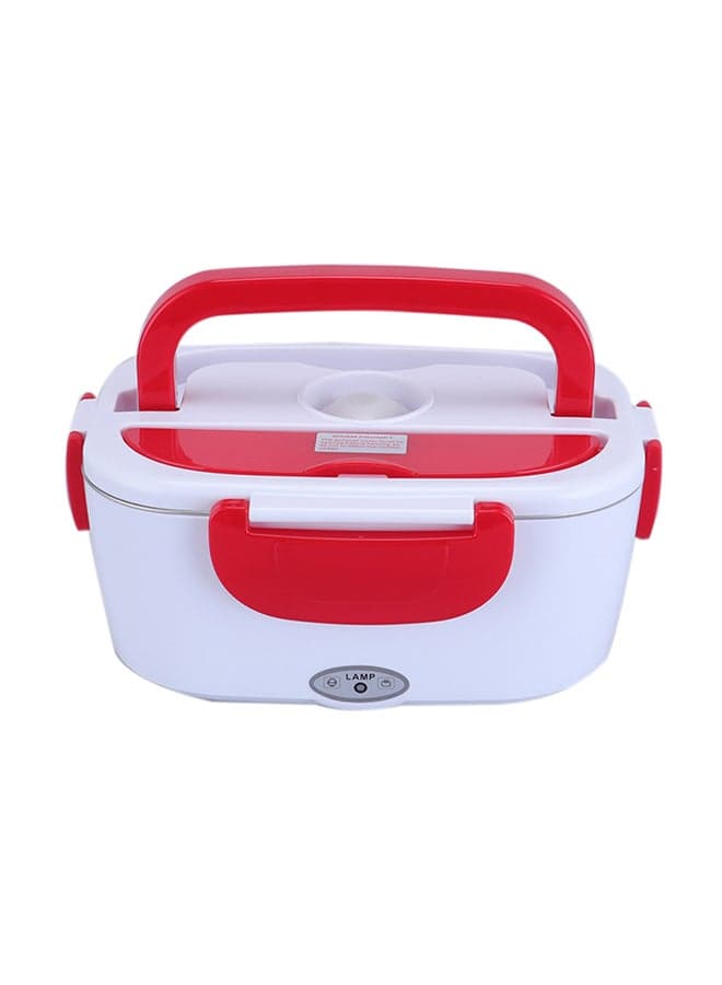Electric Heating Lunch Box With Handle 24043 Red/White