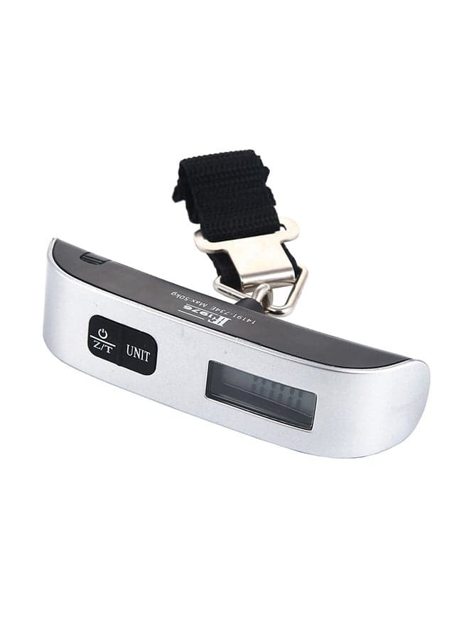 Portable Electronic Luggage Scale Black/Silver 50kg