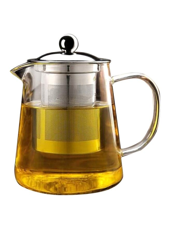 Heat Resistant Teapot Transparent 9.2x9.2x12.5cm