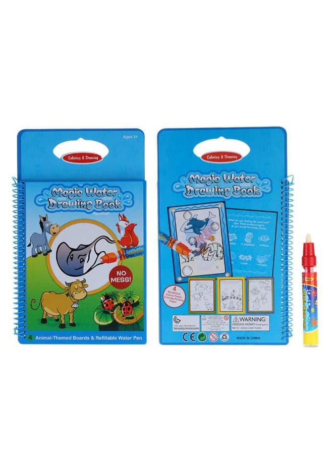 Magic Water Drawing Book With Magic Pen T361 Multicolour