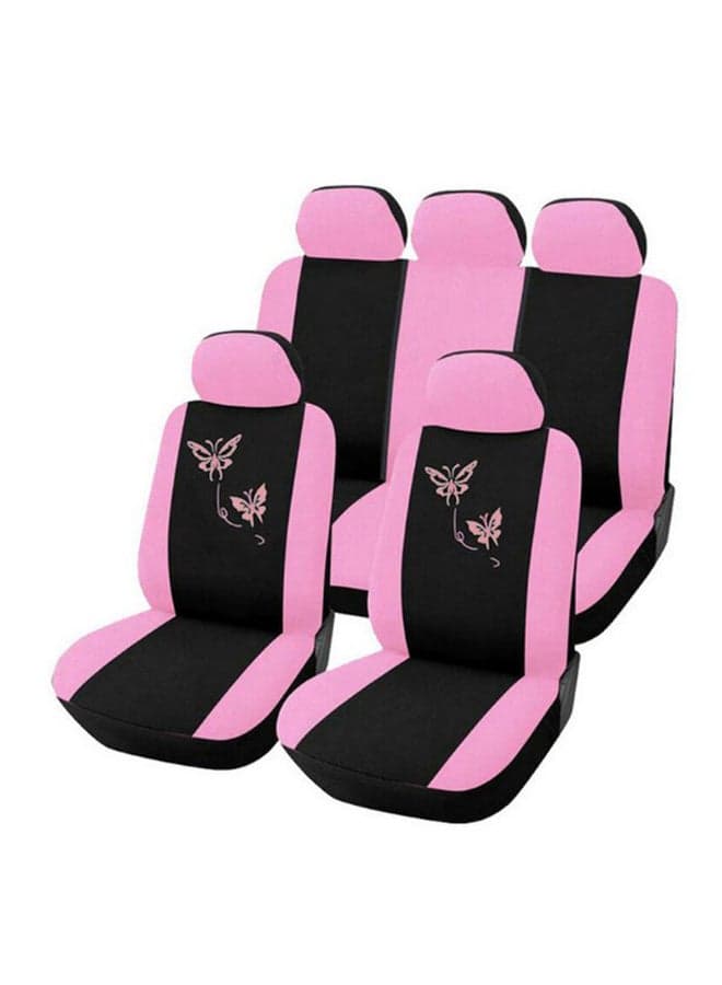 4-Piece Butterfly Printed Car Seat Cover Set