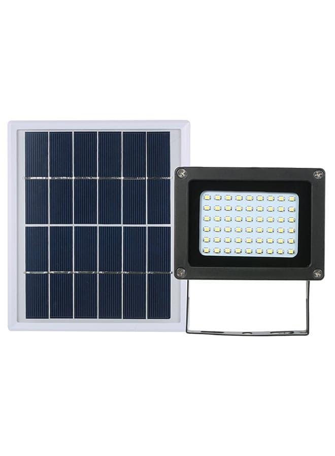 2-Piece Solar Powered Flood Light Set Black