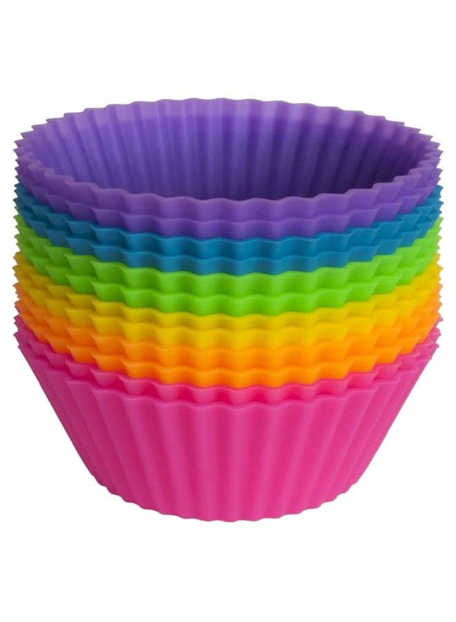 12-Piece Muffin Cup Cake Mould Set Multicolour
