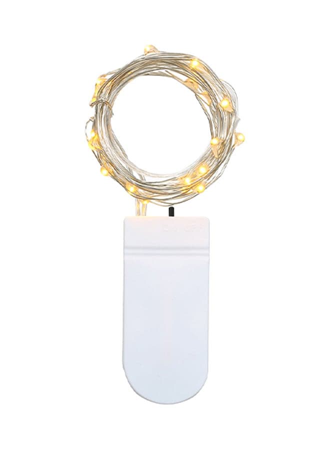 20 LED Fairy Starry Copper Wire String Extra Flexible Bendable Light Strip White 2meter
