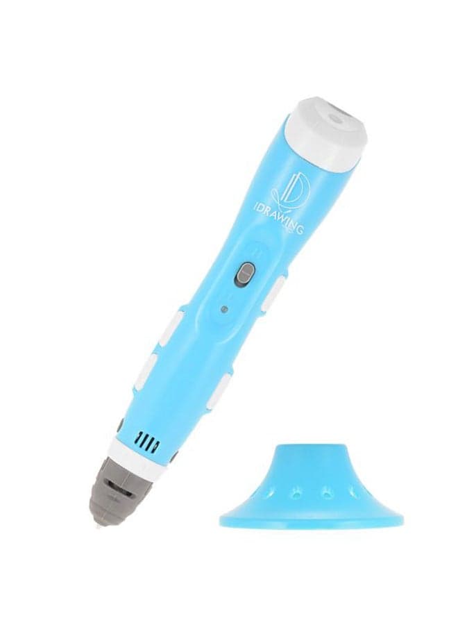 3D Printing Pen With Pen Guard Blue/Grey/White