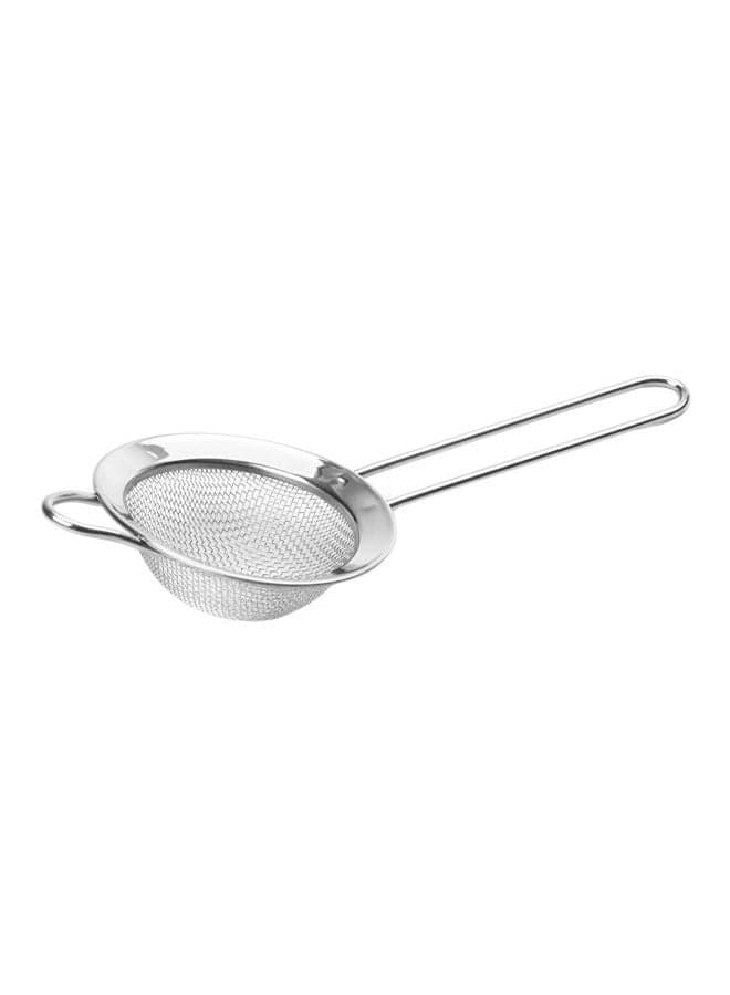Stainless Steel Mesh Strainer Silver 1.4x3.4x8.7inch