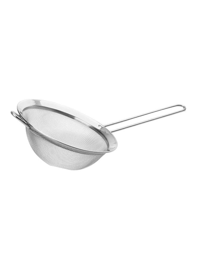 Stainless Steel Mesh Strainer Silver 2.5x11.2x5inch