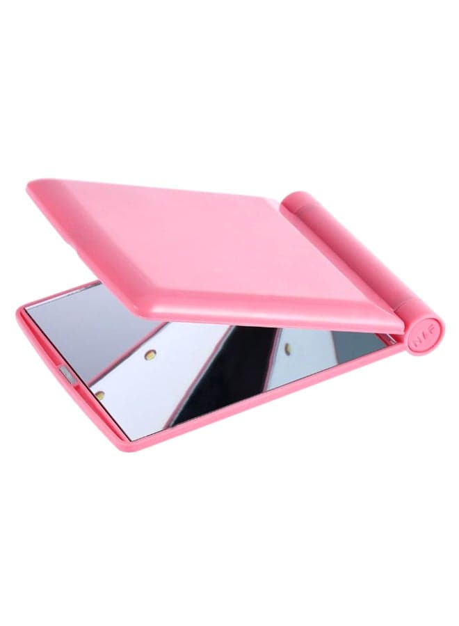 8-LED Portable Compact Pocket Mirror Pink