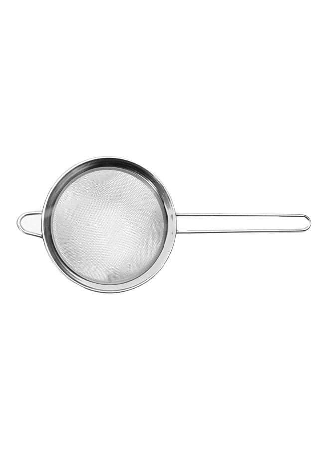 Stainless Steel Mesh Strainer Silver 13.5x6x2.75inch