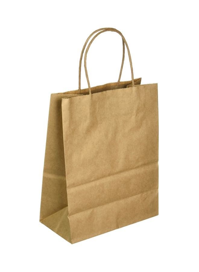 Gift Bag Medium Natural Kraft-Pack of 12 Brown