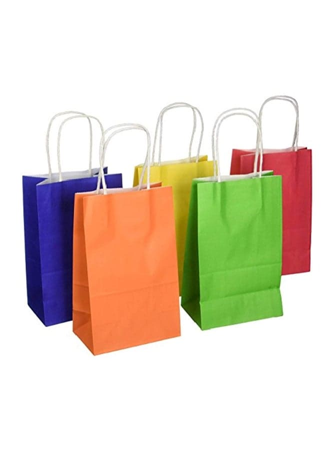 13-Piece Colour Paper Bag Green/Blue/Orange