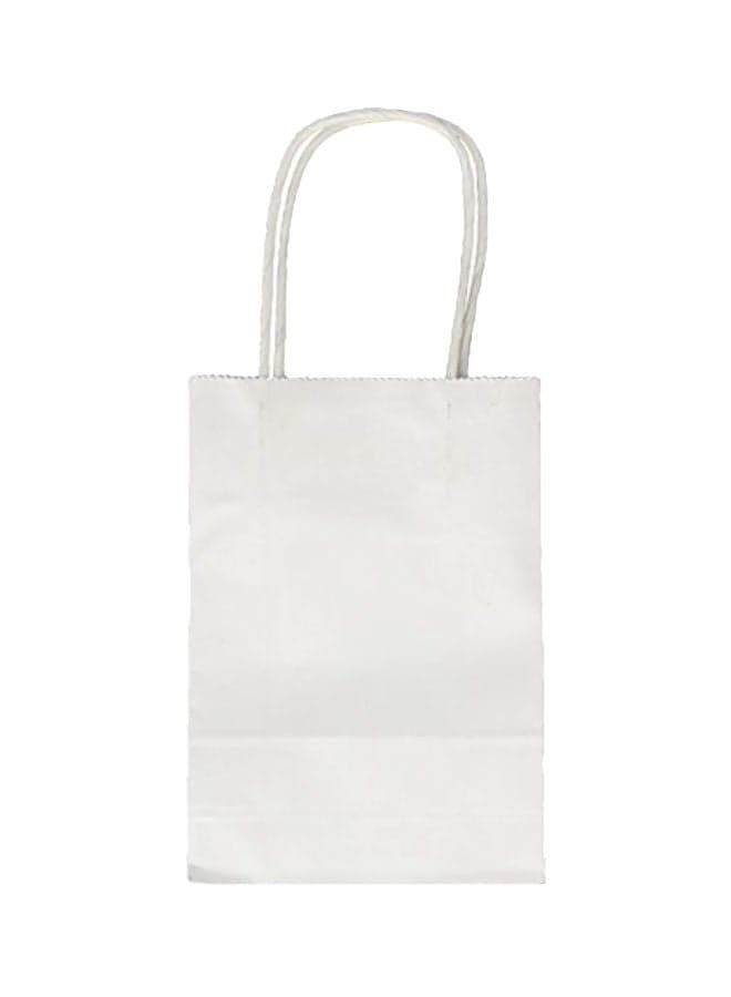 10-Piece Value Pack Paper Bags 9.9x4.5x2.3 inch White