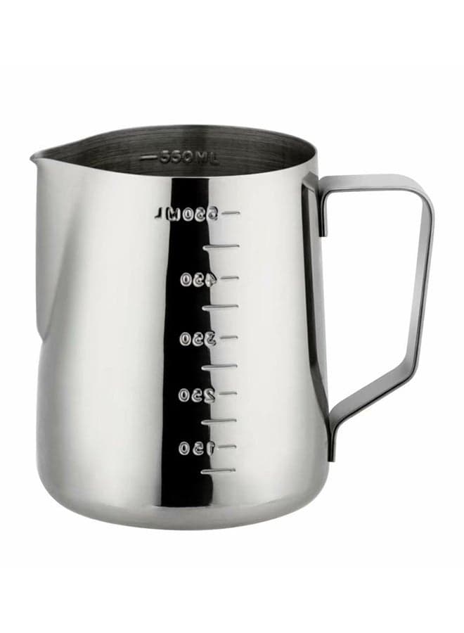 Stainless Steel Milk Frothing Jug Silver 350ml