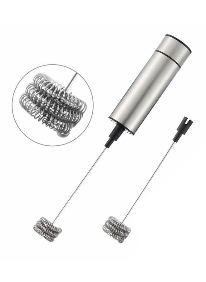 Electric Milk Frother Silver 24cm