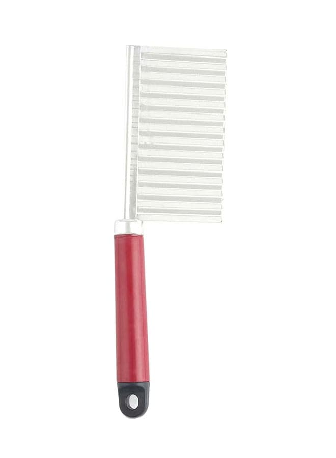 Stainless Steel Potato Slicer Red/Silver 22cm