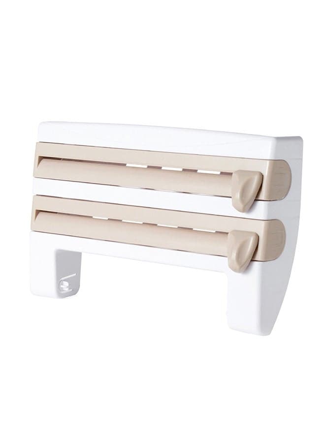 Multifunctional Commodity Shelf Storage Box White 15.4 x 9.4 x 3.9inch
