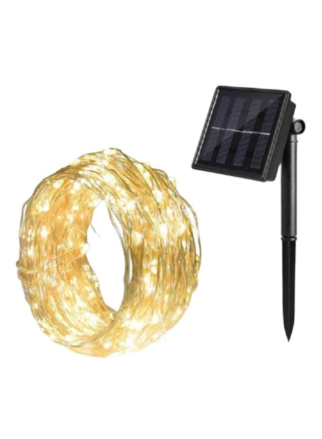 100LED 8 Modes Solar Outdoor String Lights Warm White 10meter