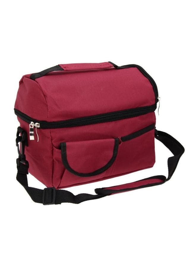 Insulated Lunch Bag Red/Black 10.24x9.45x6.30inch