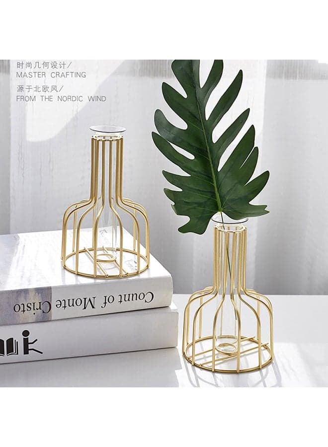 Flower Vase Gold 10x15.5cm