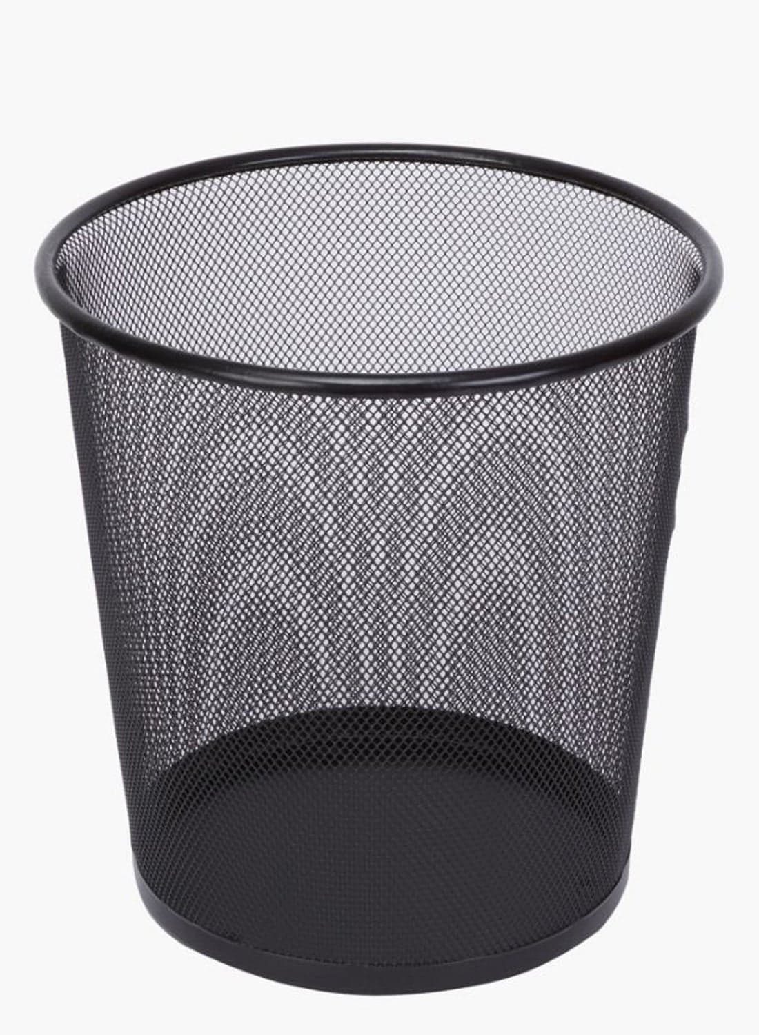Mesh Metallic Bin Black 26.7x28.5x26.5cm
