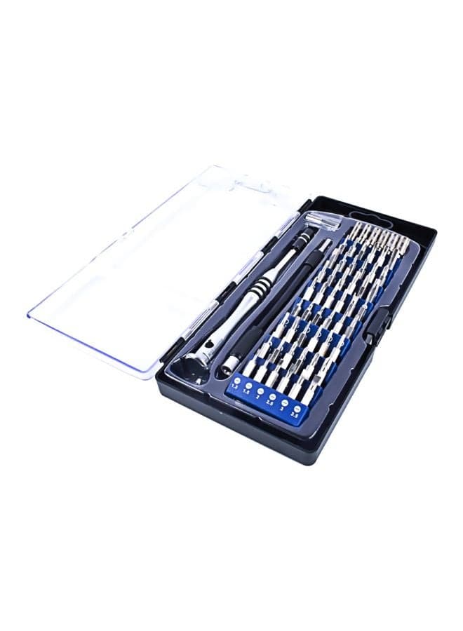 58-In-1 Mobile Phone Disassemble Screwdriver Set Silver/Black 21x3x10centimeter