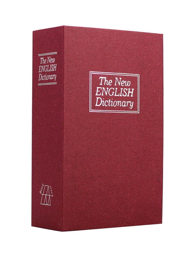 Dictionary Book Safe With Key Lock Red 432grams