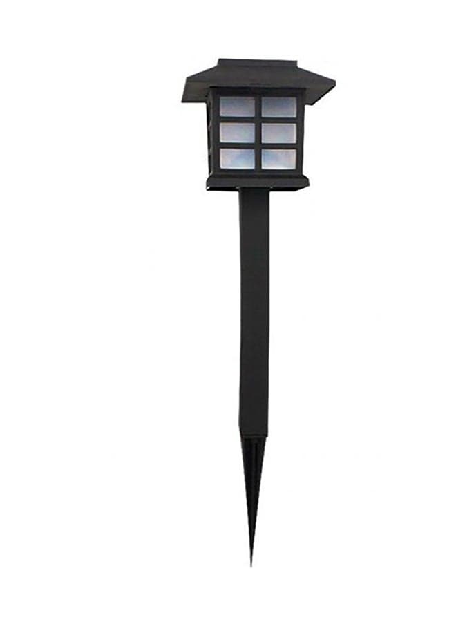 2-Piece  LED Solar Garden Lights Black 285x56x95ml