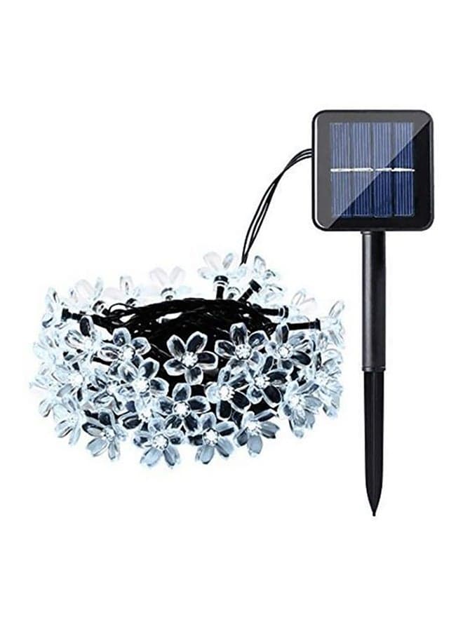 Solar Powered Cherry Blossom String Light For Christmas Clear/Black 6meter Clear/Black 6meter