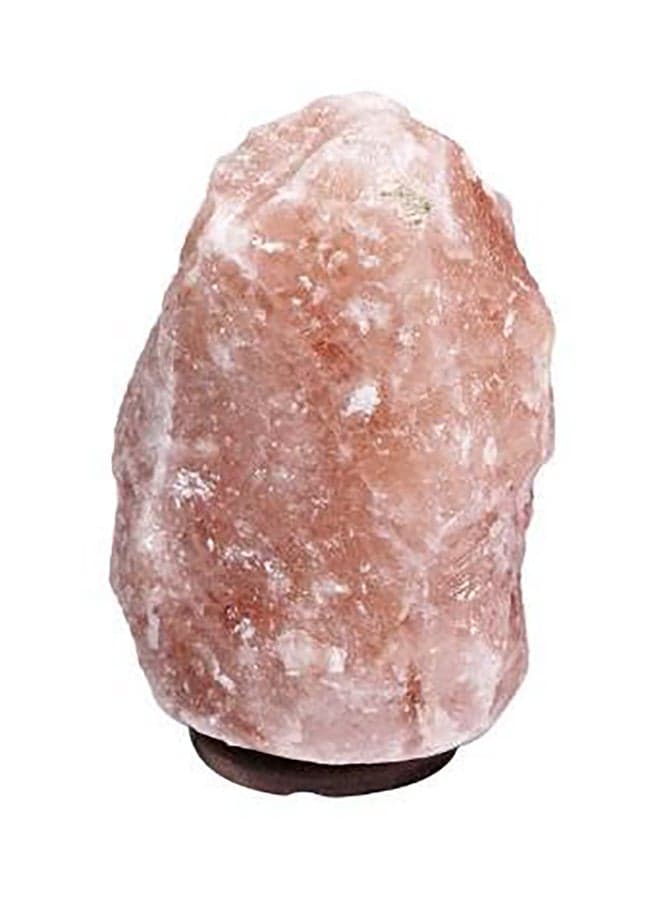 Himalayan Rock Salt Table Lamp Brown/White