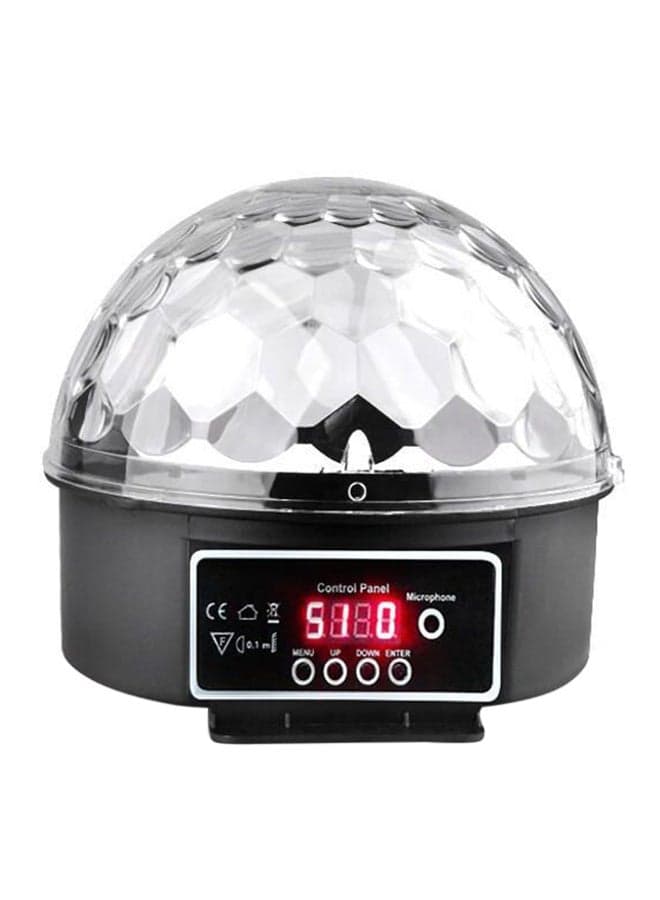 Crystal Magic Ball LED Light Clear/Black 17 x 19cm