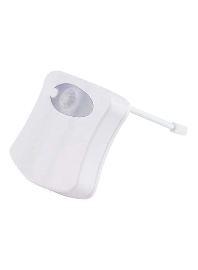 8-Colour Motion Activated LED Toilet Night Light White 5 x 7cm