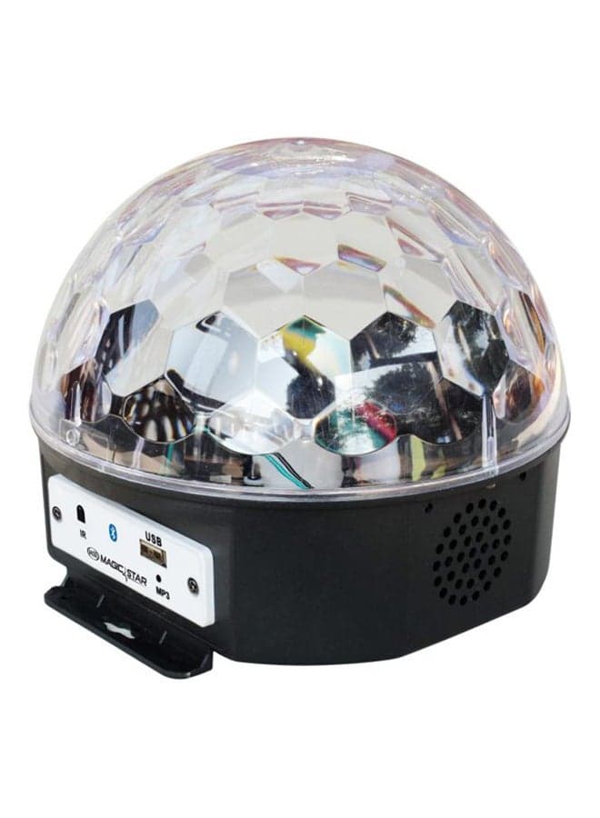 Bluetooth Crystal Disco Ball Light Clear/Black 32 x 19cm