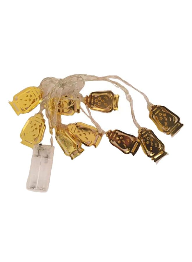 Mini Gold Fanus LED Light Gold/Clear 7 x 18cm