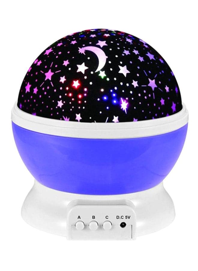 Starry Sky And Moon Projector Night Lamp Multicolour 13 x 14.5cm