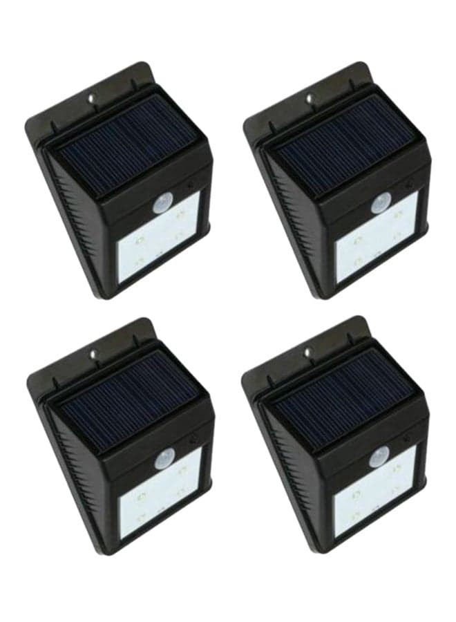 4 Pack Night Sensor Wall Light Black/White