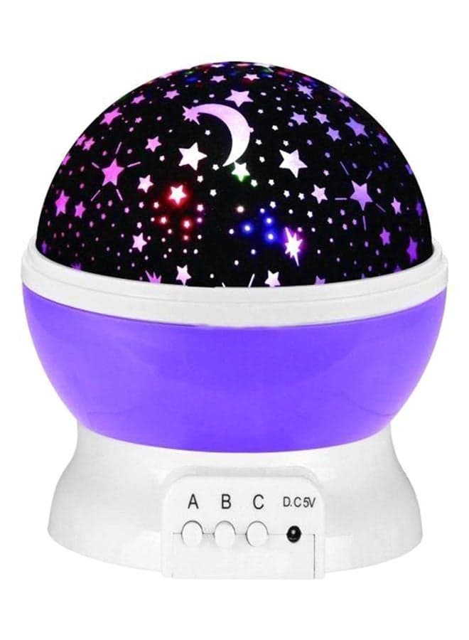 Starry Sky And Moon Projector Night Lamp Multicolour 4.6 x 5.5inch